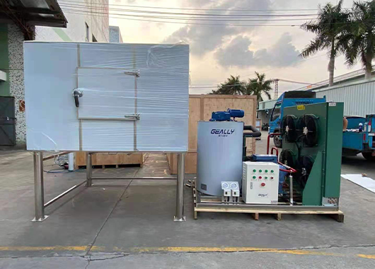 Case of a 3 ton flake ice machine in a chemical plant in Guangxi